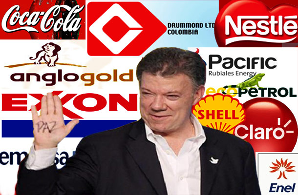 juan-manuel-santos y multinacionales