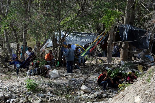 049 - huila.  el hobo. quebrada el pescador.  nell'accampamento.jpg